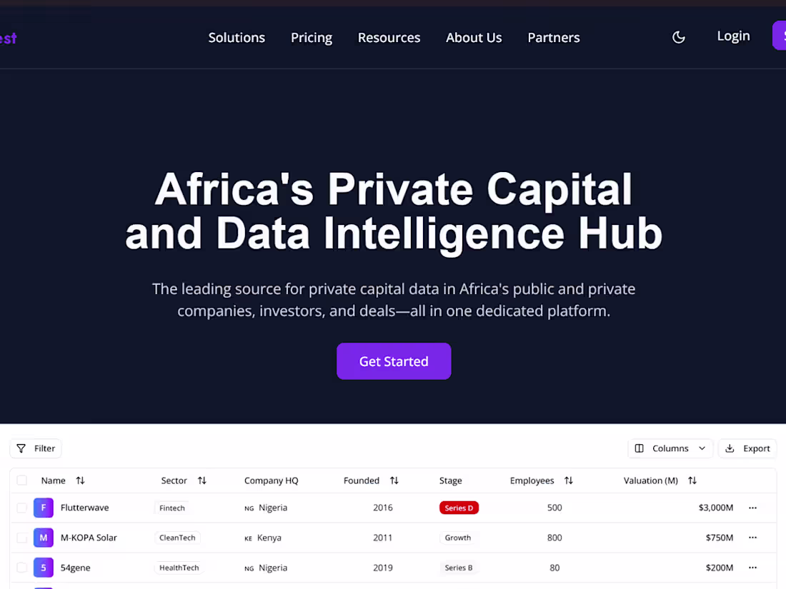 Cover image for Development of Afrovest: A B2B Market Intelligence Platform