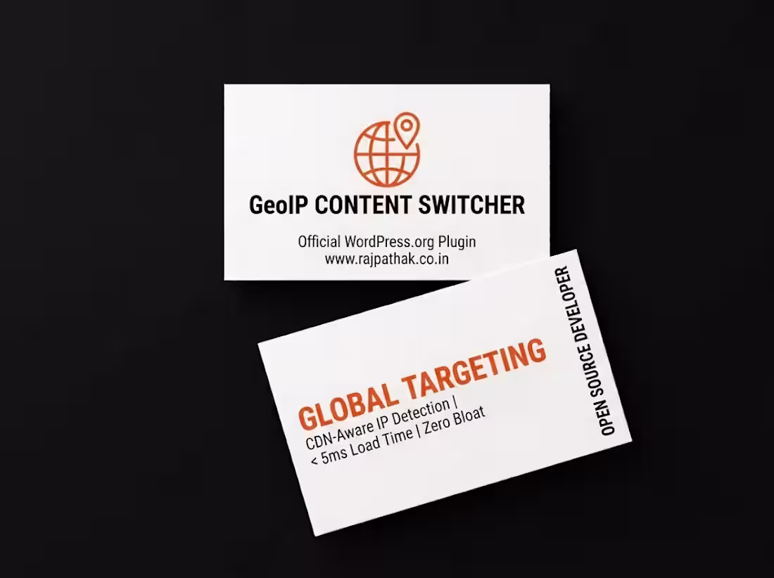 Cover image for GeoIP Content Switcher – Free WordPress Geolocation Plugin