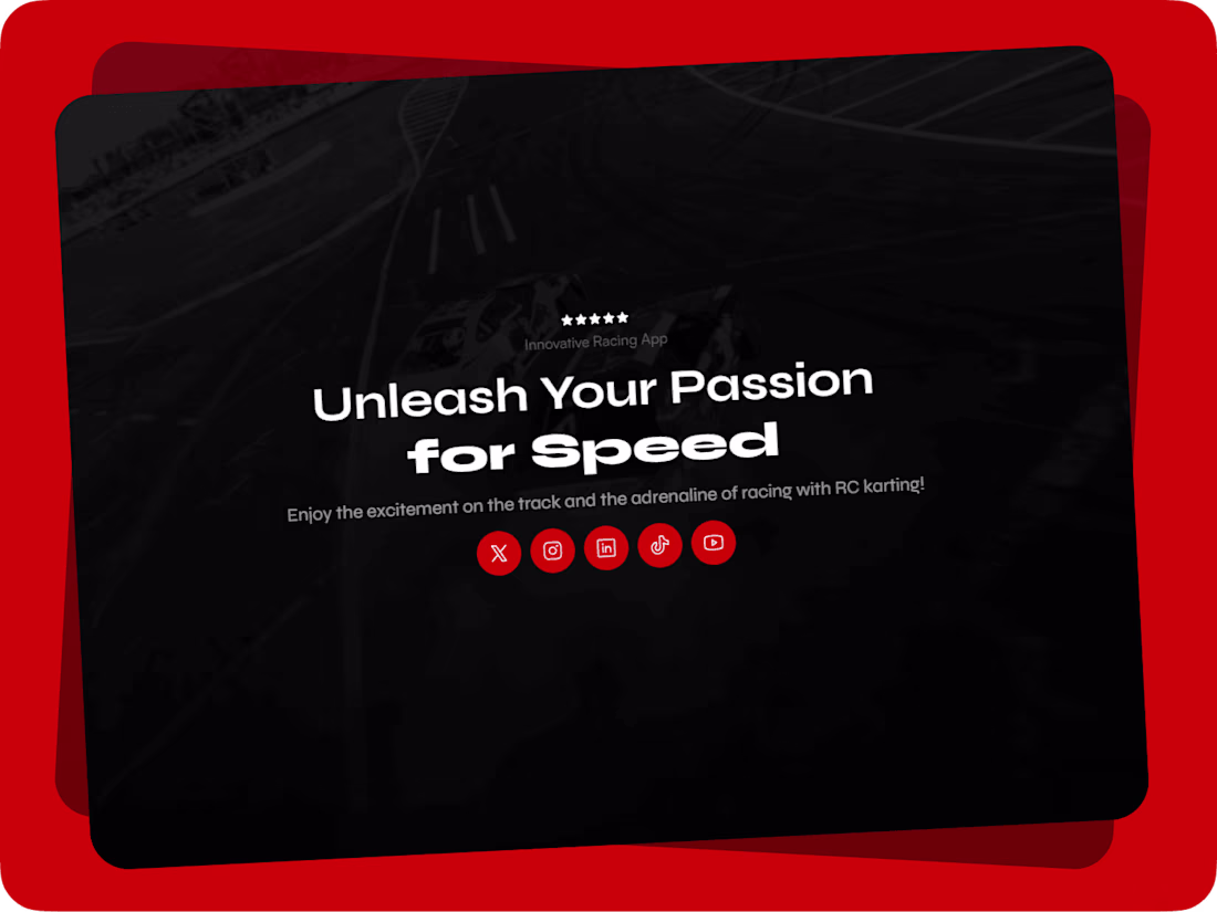 Cover image for Innovative Racing App Landing Page ✦ Framer Design & Development