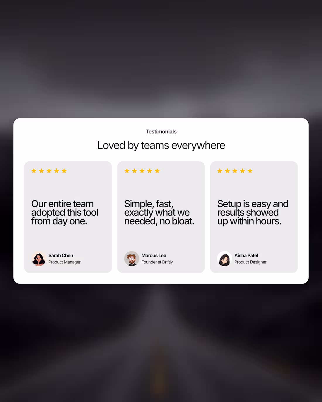 Cover image for Testimonial Section Design.