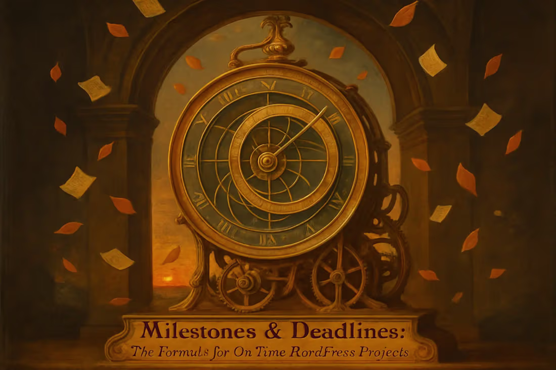 Cover image for Milestones & Deadlines: The Formula for On-Time WordPress Projects