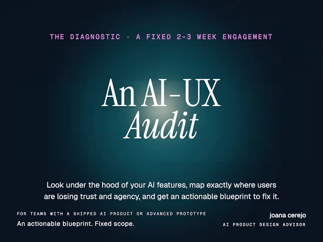 Cover image for An AI UX Audit (The "Diagnostic")