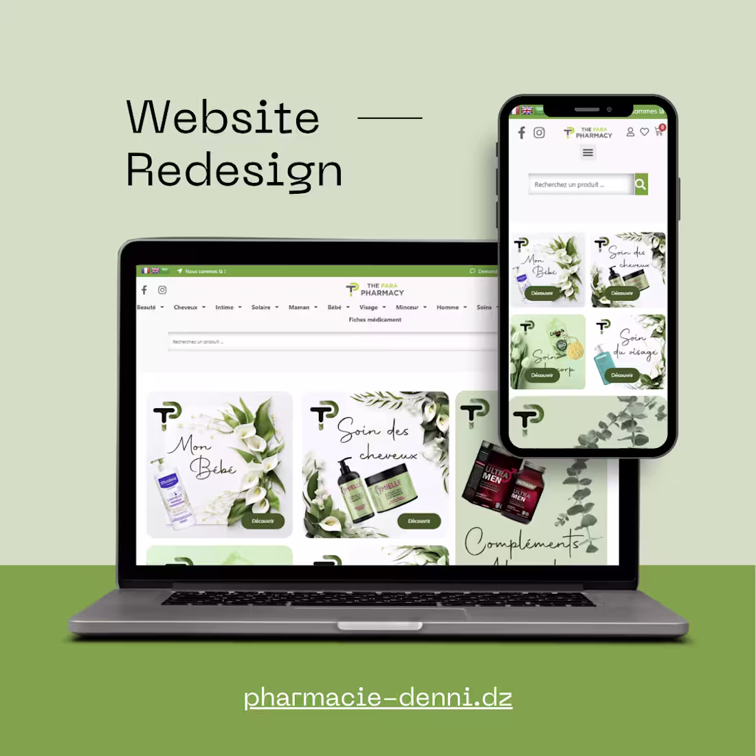 Cover image for Pharmacie Denni Website Redesign and WordPress Optimization