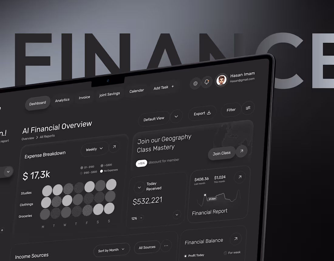 Cover image for Finance Dashboard