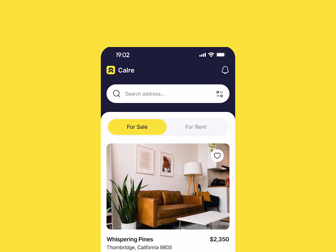 Cover image for Calre - Buy & Rent House App