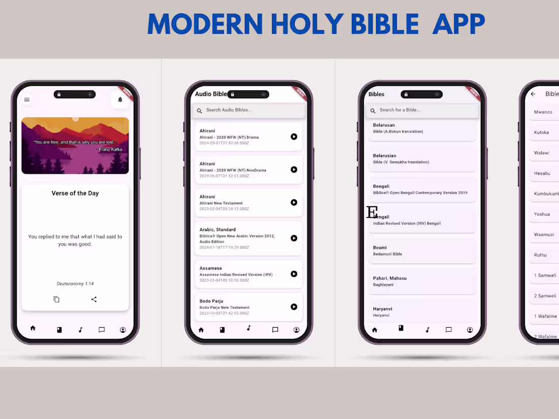 Cover image for  Modern Bible Reading & Listening Experience