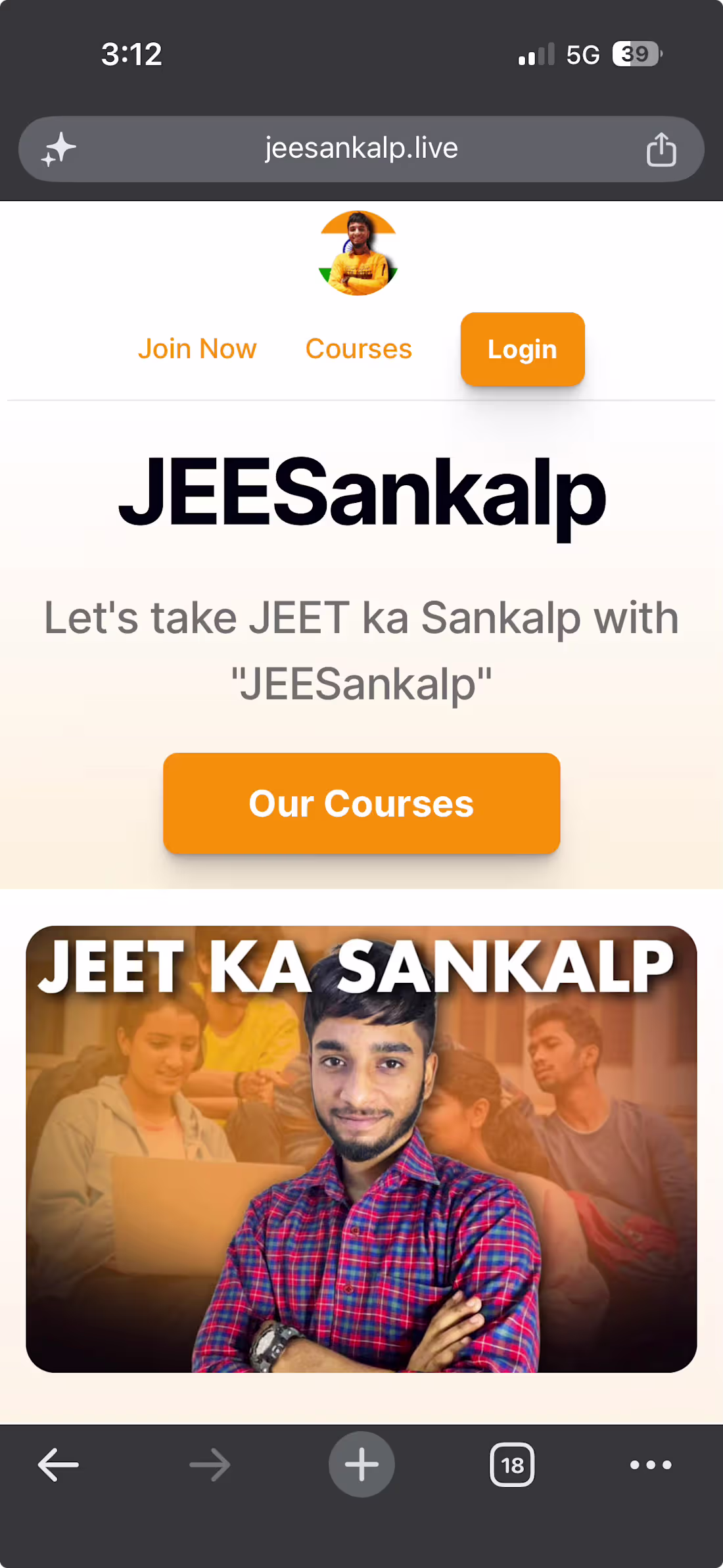Cover image for JeeSankalp — (https://jeesankalp.live) IIT JEE