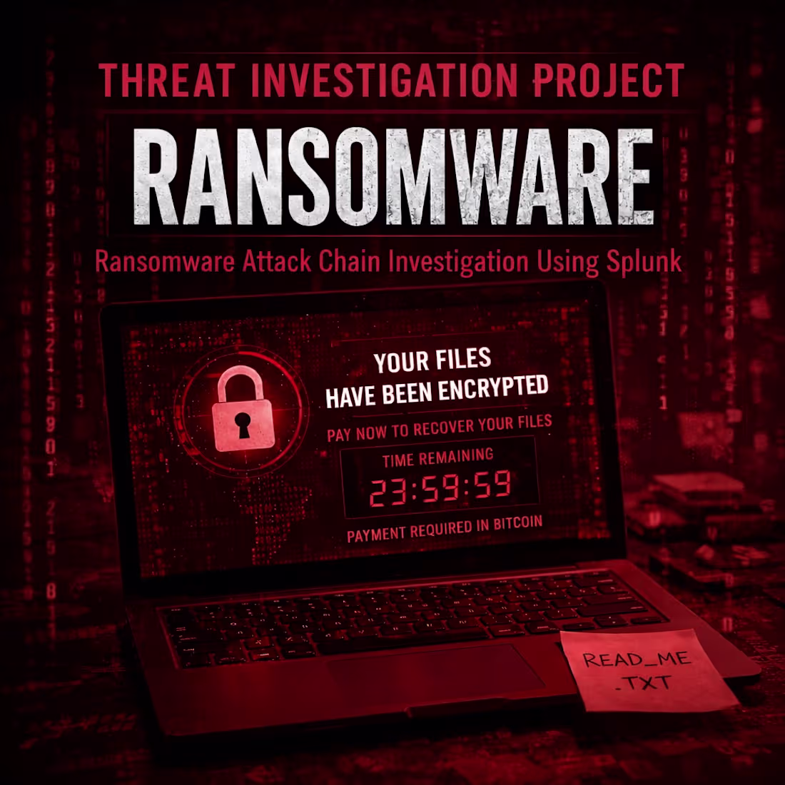 Cover image for Splunk Log Analysis and Investigation: Ransomware Chain