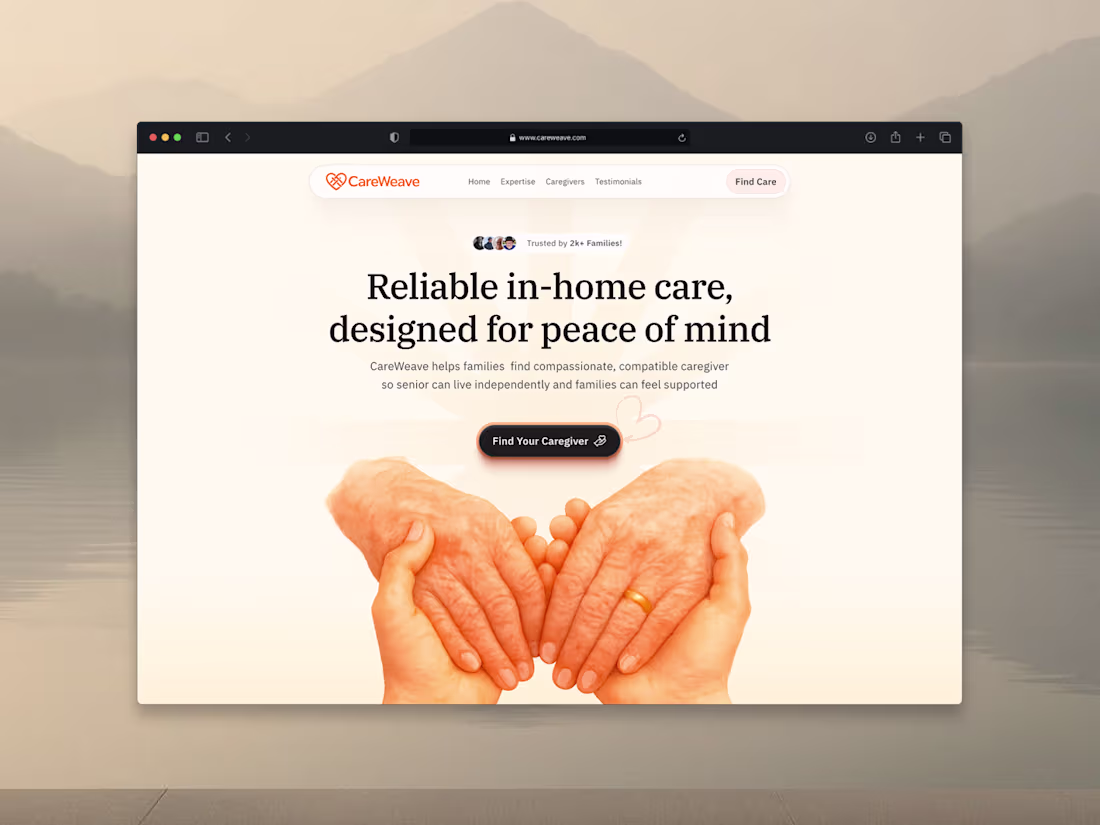 Cover image for CareWeave Webiste