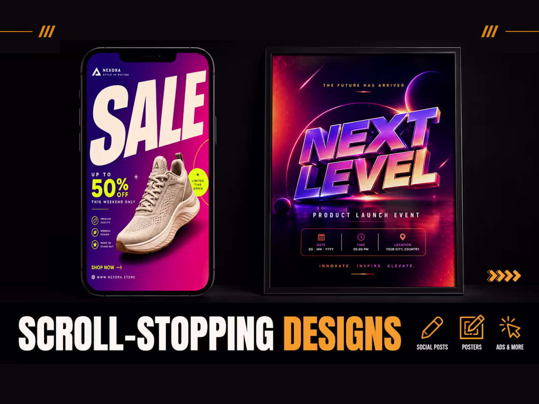 Cover image for Social Media Post & Poster Design — On-Brand, Every Post