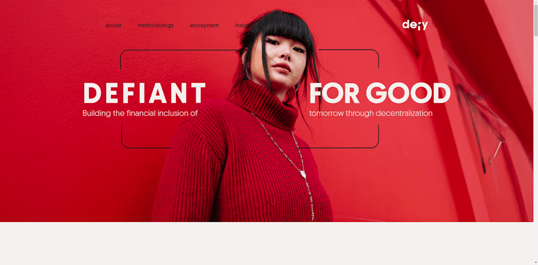 Cover image for Defy - Landing Page