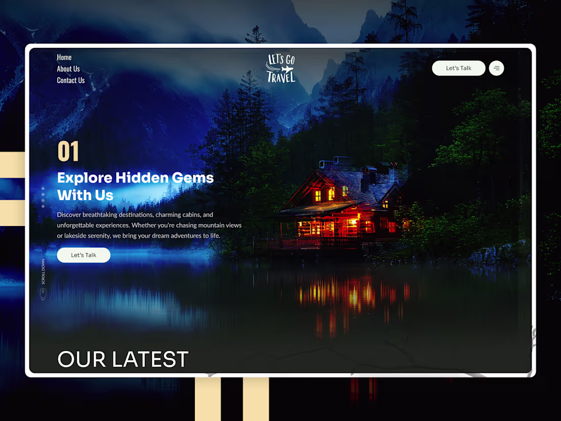 Cover image for Tourist Places website design and