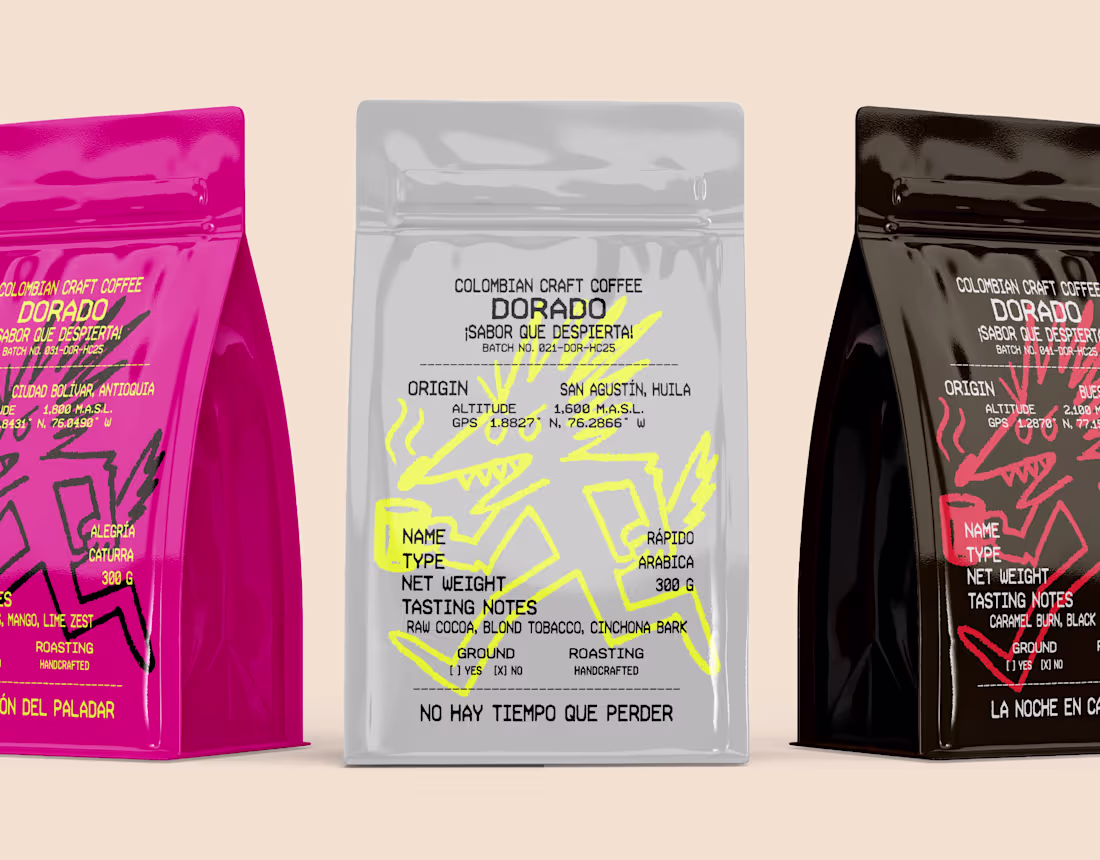 Cover image for Expressive Coffee Brand Visual Identity & Packaging