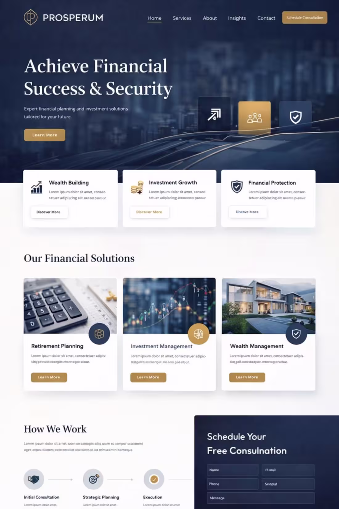 Cover image for Financial Advisory Website Design for
