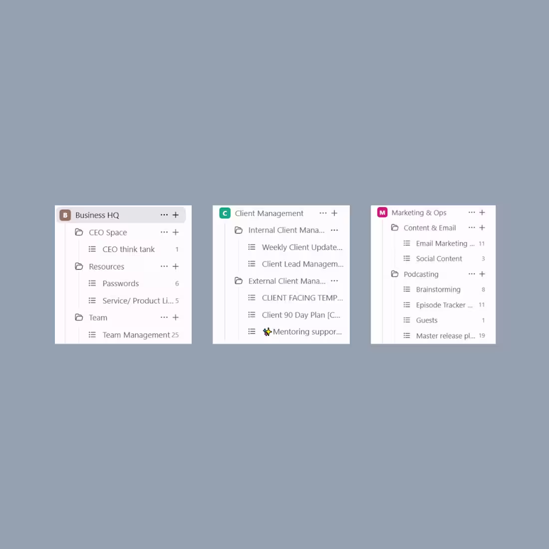Cover image for ClickUp Command Center for CEOs
