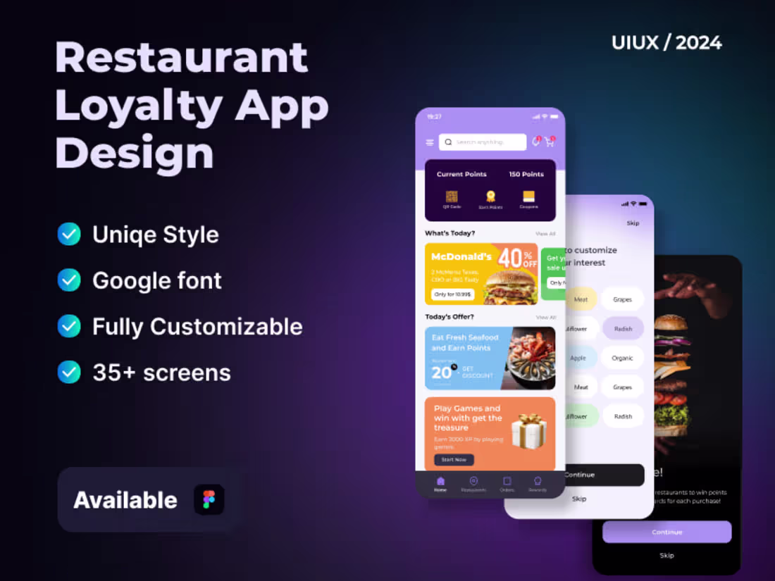 Cover image for A restaurant loyalty app is a mobile application designed to...