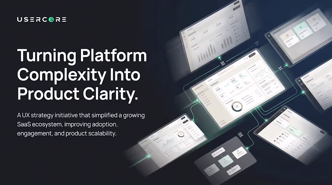 Cover image for Transforming Enterprise SaaS Ecosystem through UX Strategy