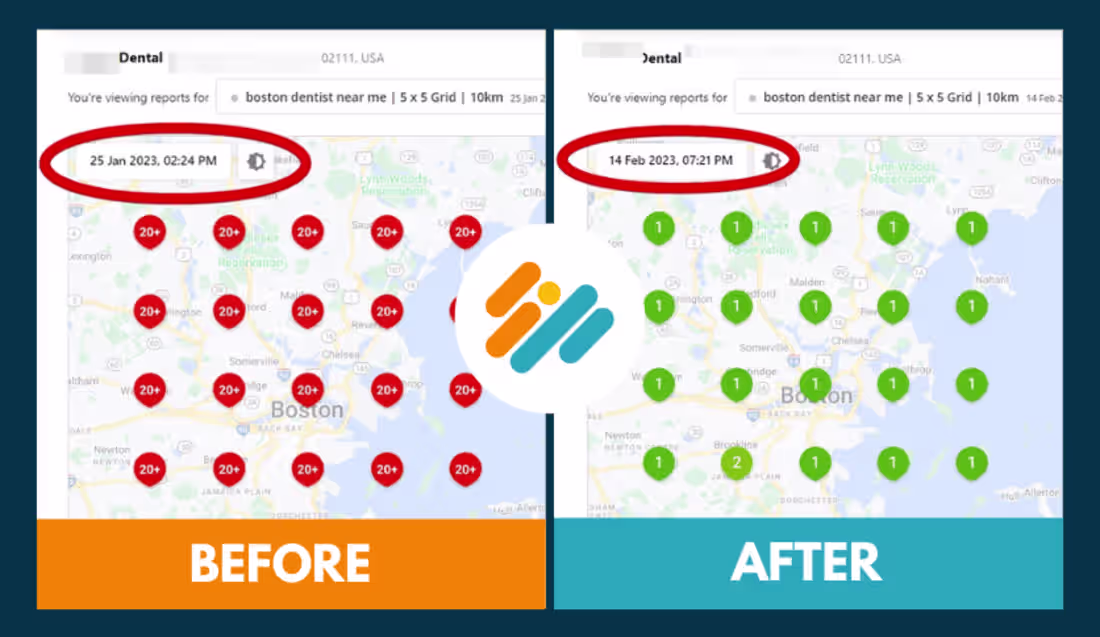 Cover image for Local SEO Proof - Dentist in Boston, US (From Rank 20 to Rank 1)