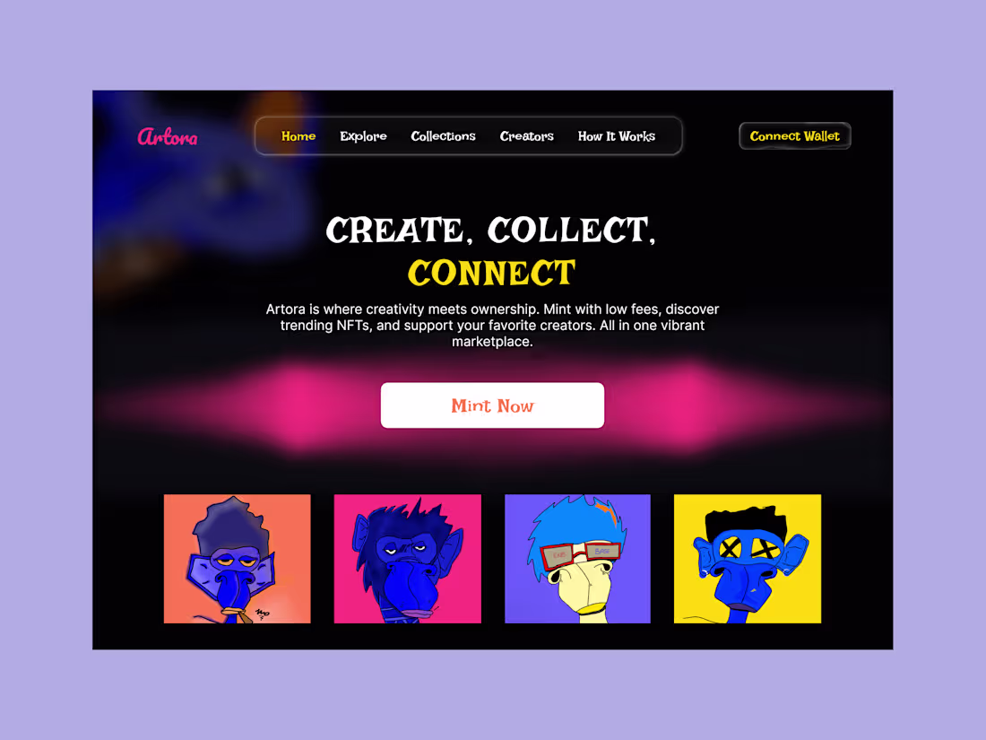 Cover image for Web3 NFT website design