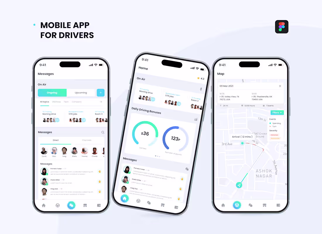 Cover image for Mobile app for drivers