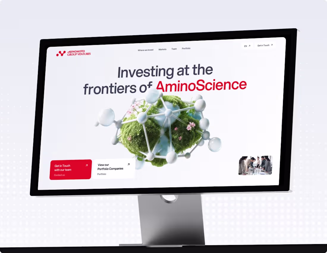 Cover image for Ajinomoto Group Ventures Web Design