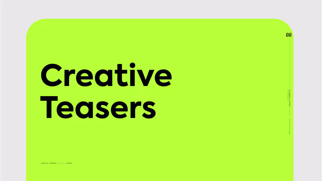 Cover image for Teasers Creatives