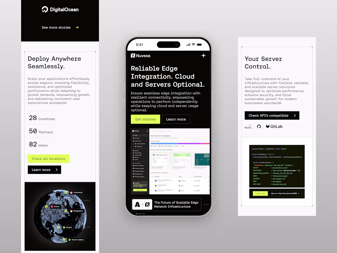 Cover image for Nuvexa - Cloud Responsive Landing Page