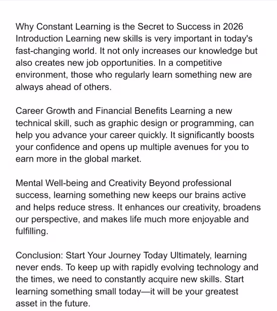 Cover image for Why Constant Learning is the Secret to Success in 2026