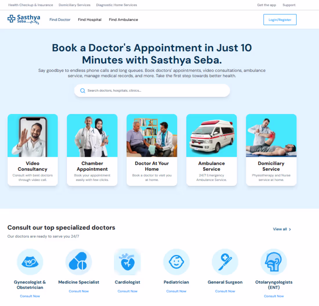 Cover image for Hospital Management and Booking system