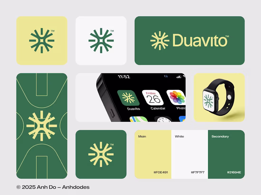 Cover image for Duavito — Sport & Fitness Mobile App Logo Designed by Anh Do...