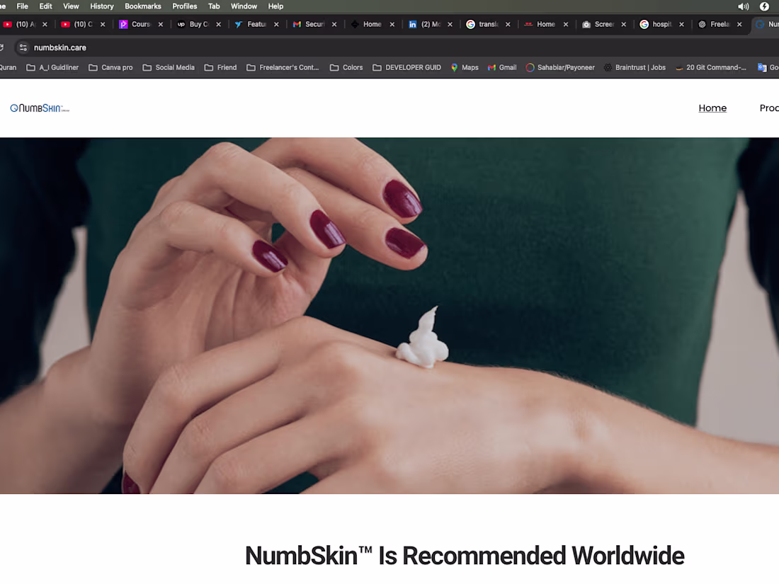 Cover image for NumbSkin™ Is Recommended Worldwide