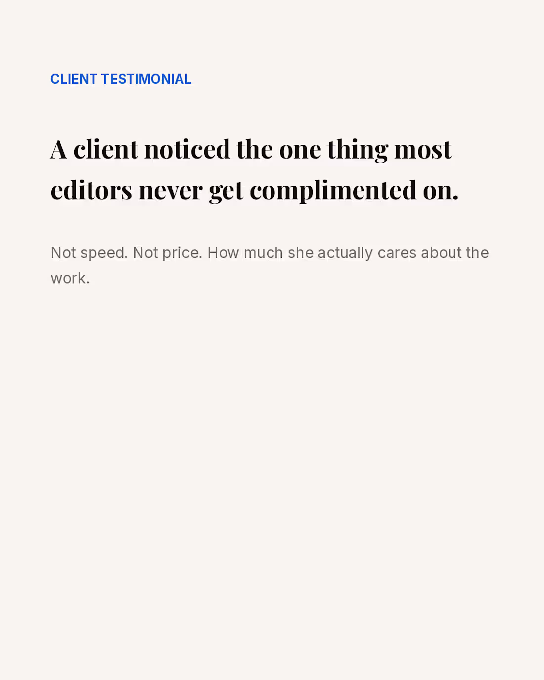 Cover image for The best compliments don't sound