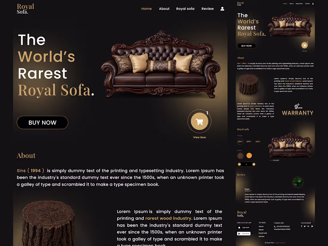 Cover image for Designed a luxury single-page website