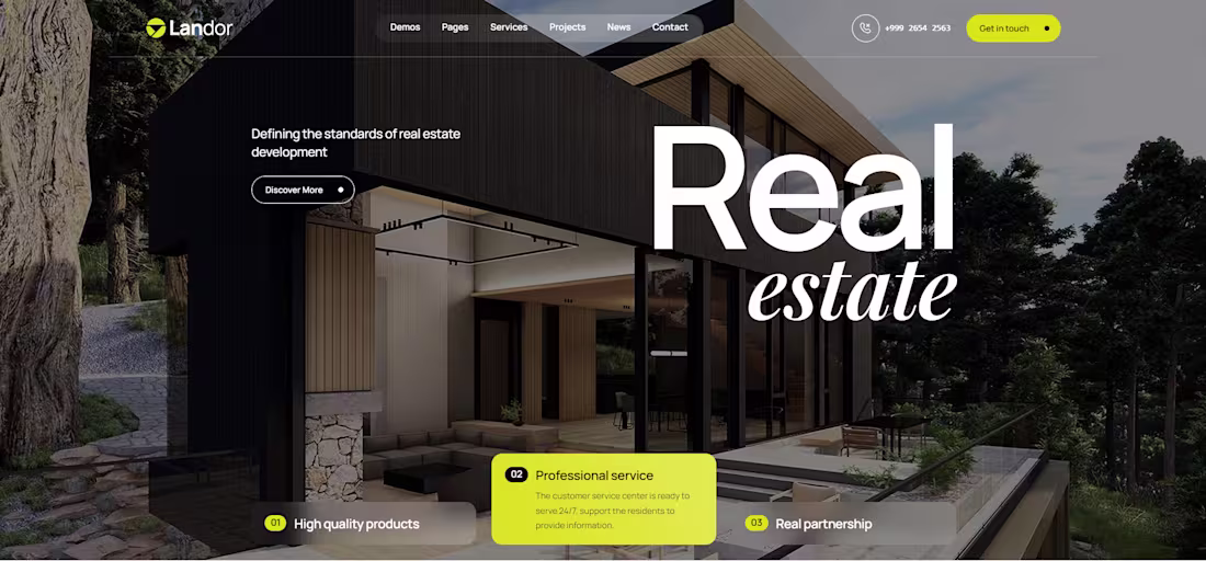 Cover image for Landor – Modern Real Estate