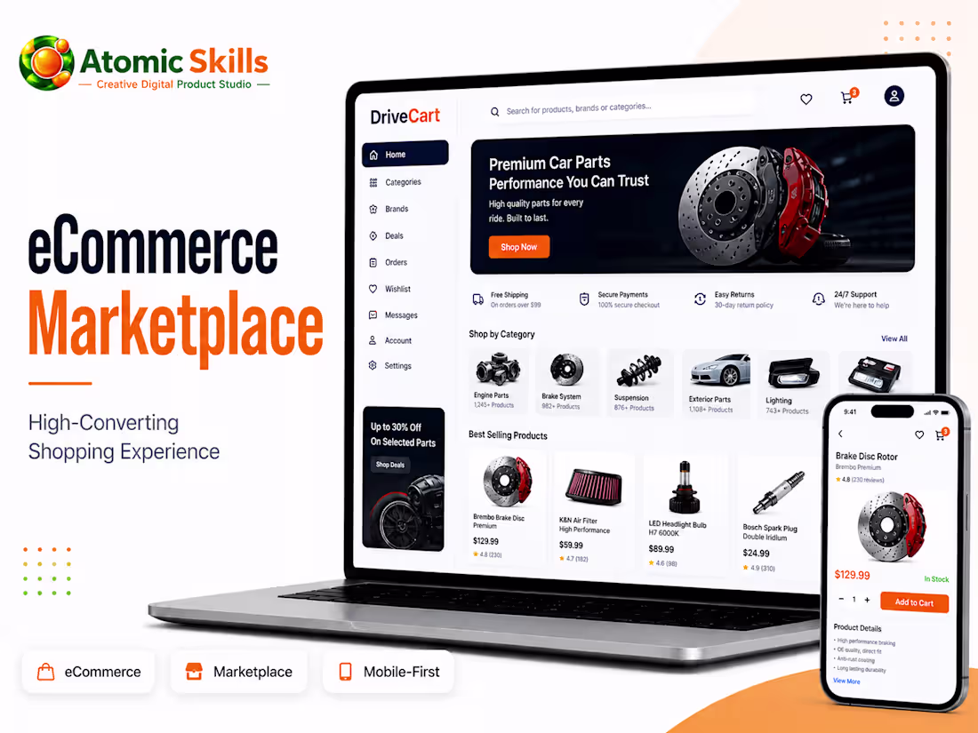Cover image for eCommerce Marketplace for Automotive Parts