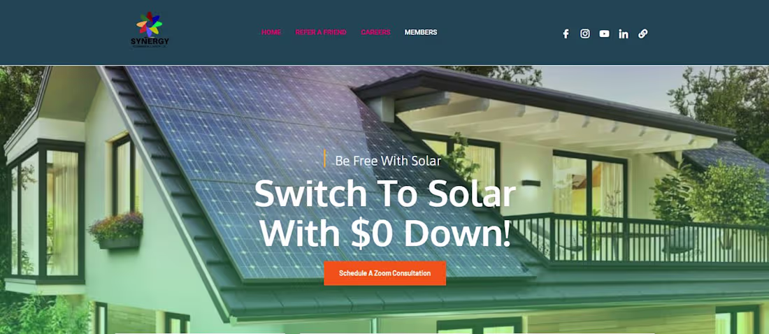 Cover image for Be Free With Solar