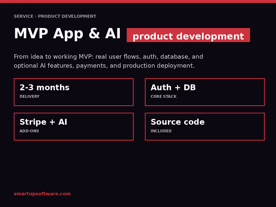 Cover image for MVP App & AI Product Development