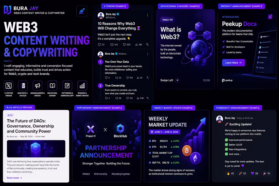 Cover image for Web3 Content Writing & Copywriting
This