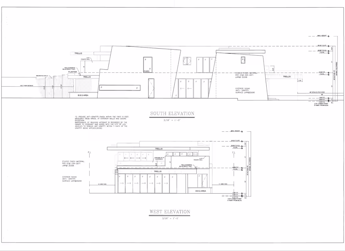 Cover image for Full architectural drawing set including