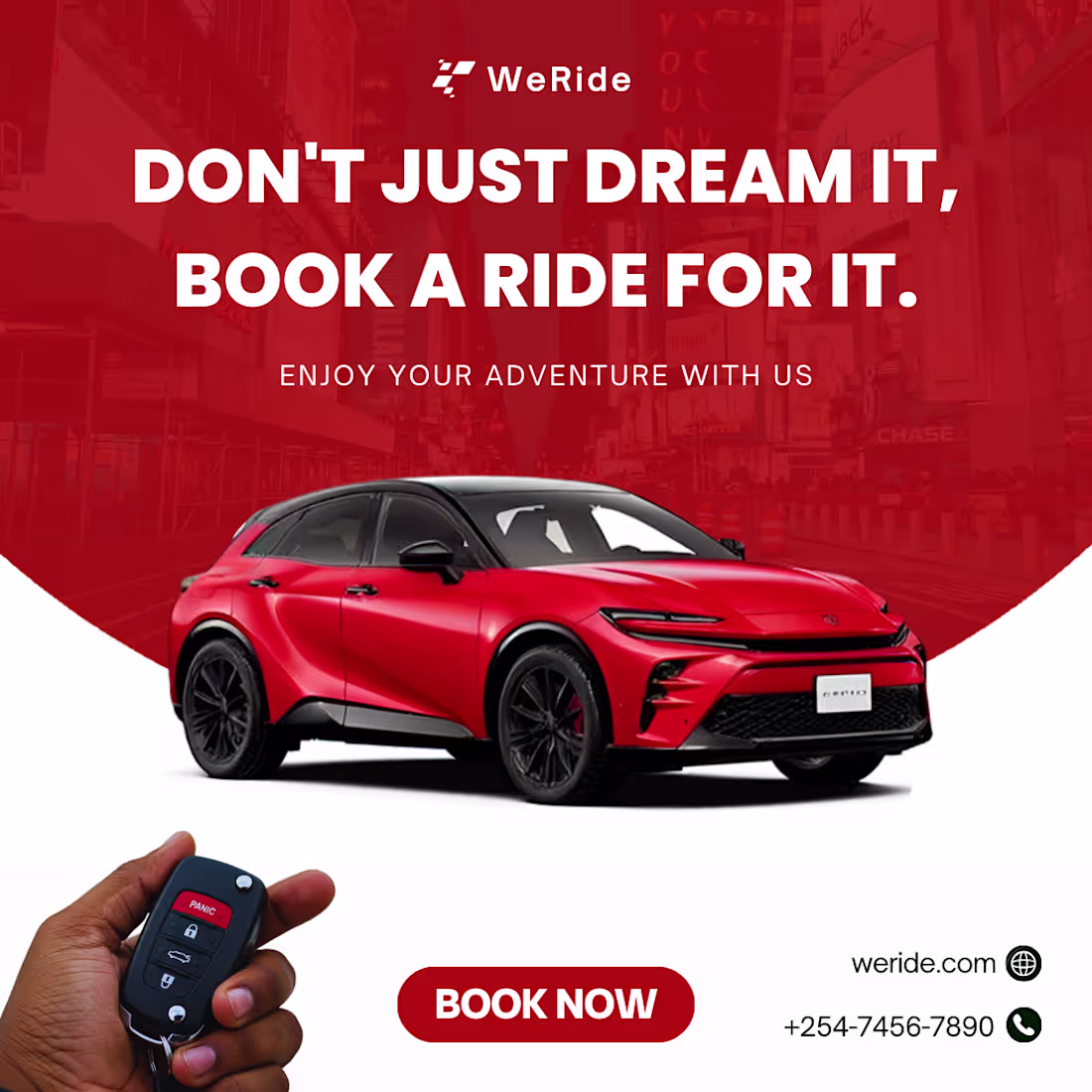 Cover image for Car hire poster Design
