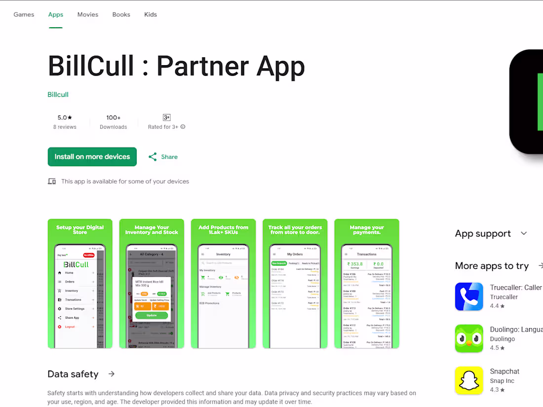 Cover image for BillCull : Partner App - Apps on Google Play