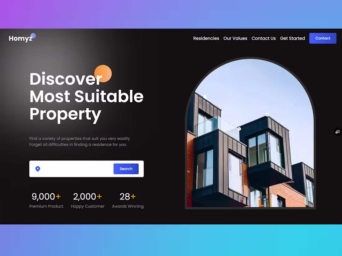 Cover image for React Real Estate Landing Page Development