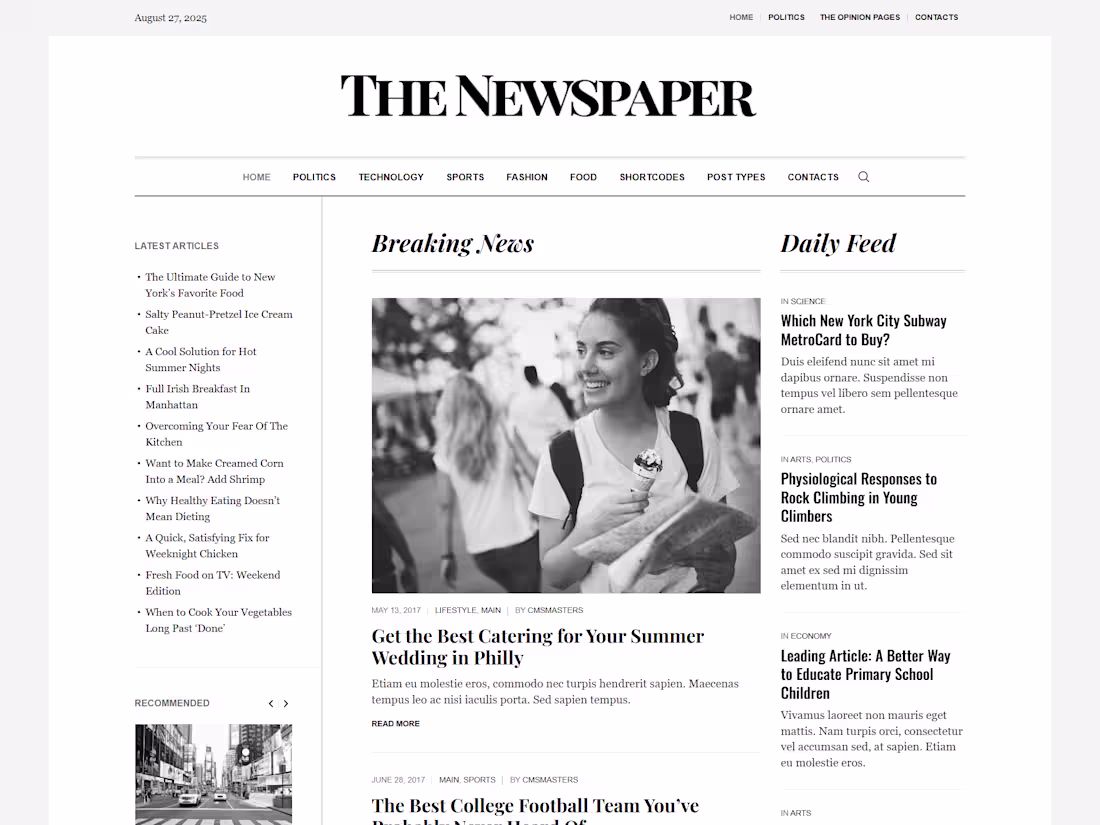 Cover image for Wordpress Newspaper Website