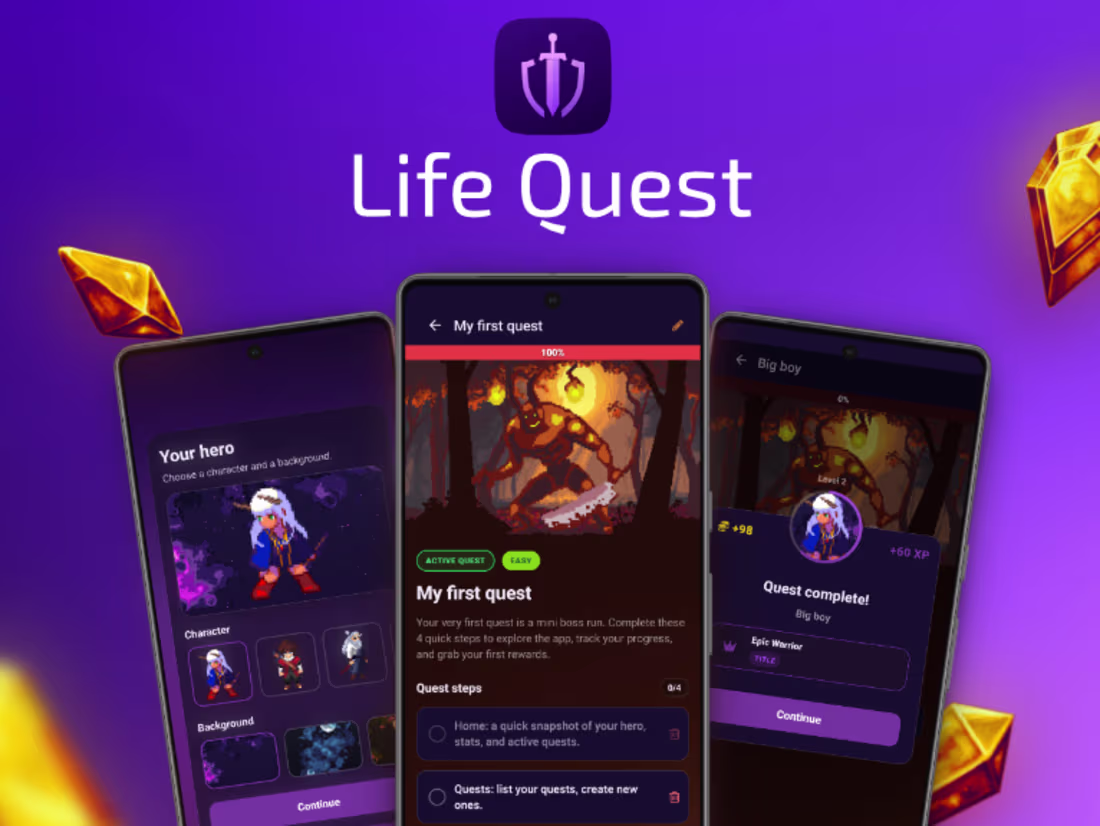 Cover image for Life quest: make daily tasks