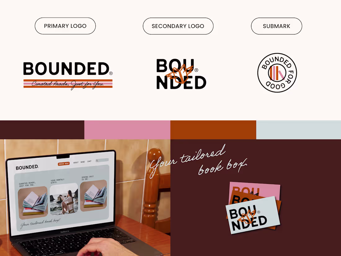 Cover image for BOUNDED® 📚 Brand Identity Design