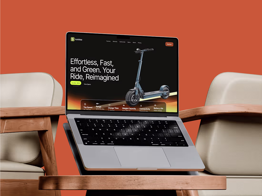 Cover image for Volt Bike electric Bike company Website