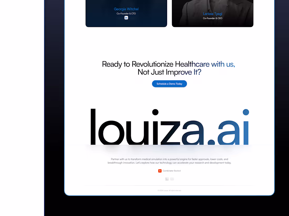 Cover image for  Redesign| LOUIZA LABS landing page