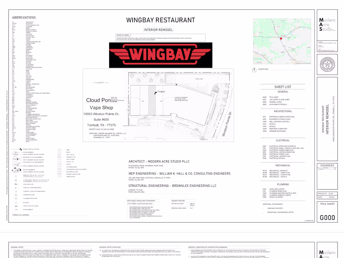 Cover image for Restaurant Interior Remodel Tomball, Texas