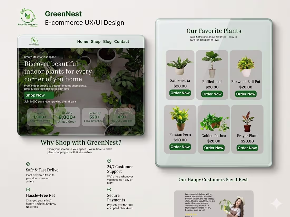 Cover image for Designed a clean and modern