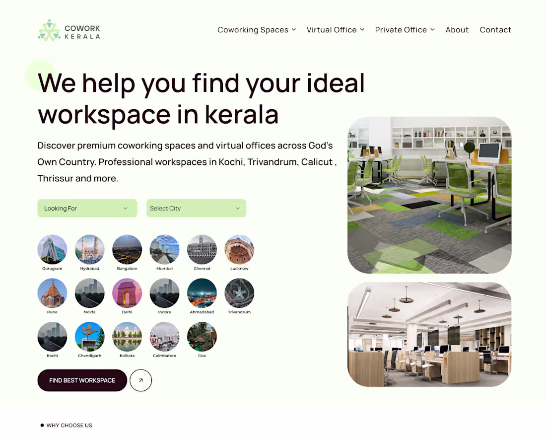 Cover image for Co-Work Kerala is a comprehensive